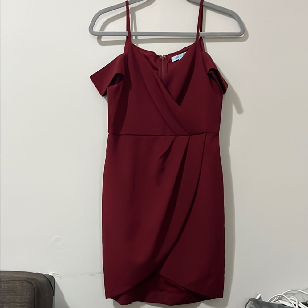 She+Sky burgendy dress 👗